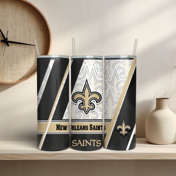 Unbranded Other - NEW - New Orleans Saints 20 oz Skinny Tumbler